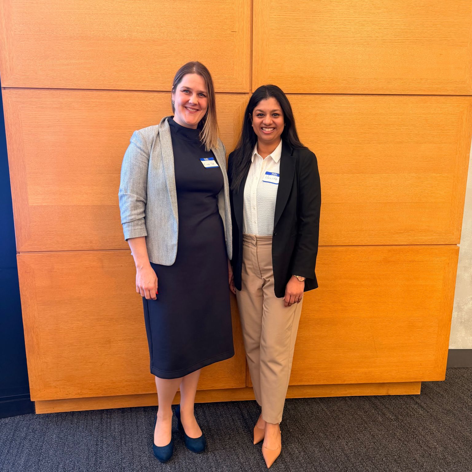 Linda Tali and Melita Wessely at the Wharton Alliance Case Competition